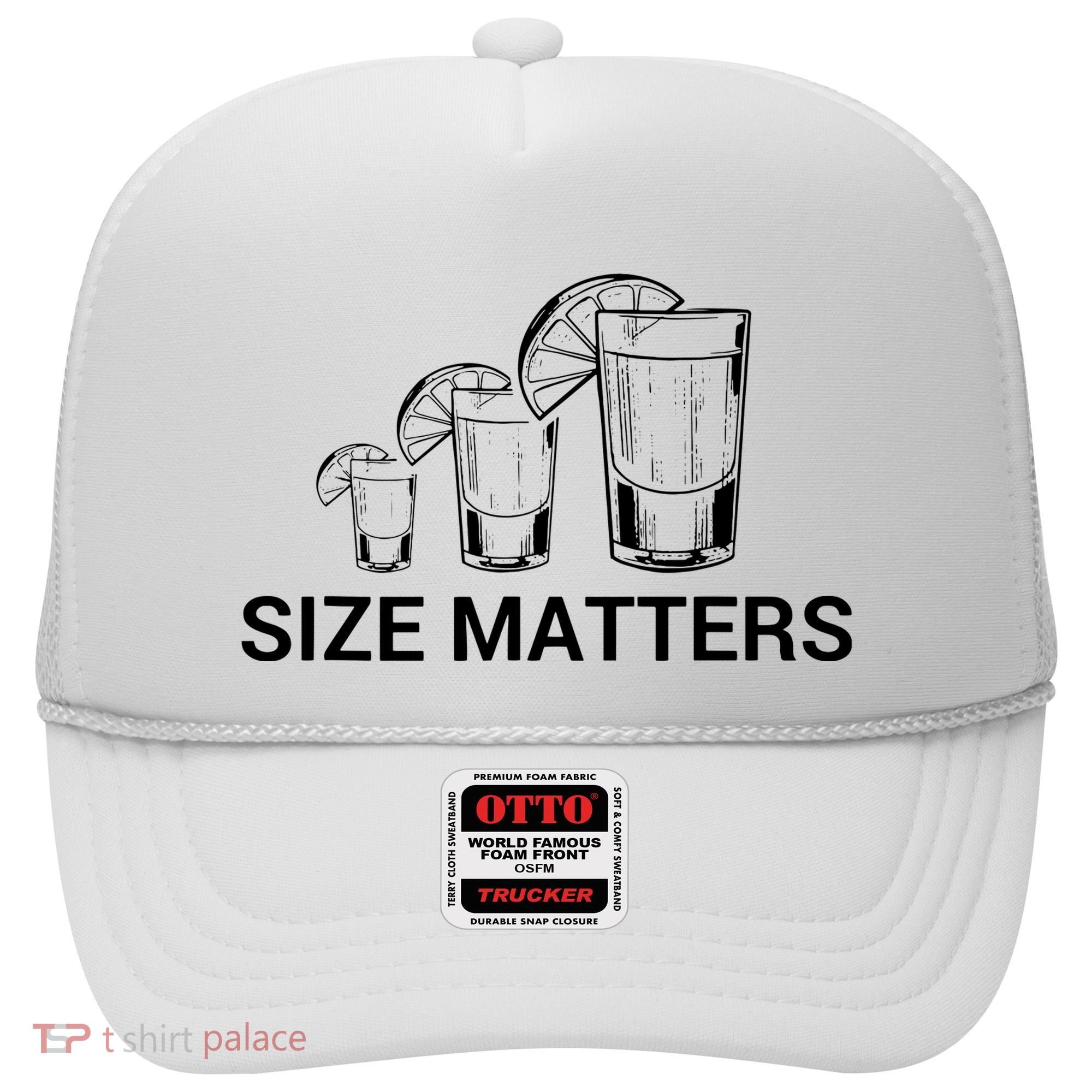 Size Matters Funny Salt Lime Tacos Tequila Hat