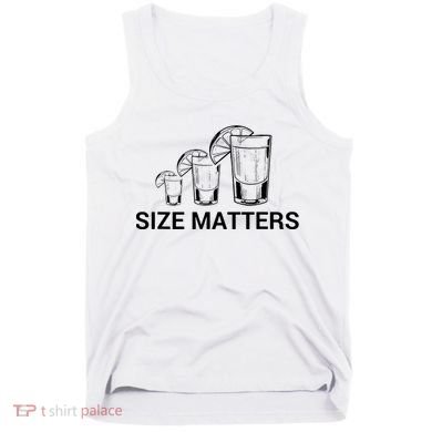Size Matters Funny Salt Lime Tacos Tequila Tank Top
