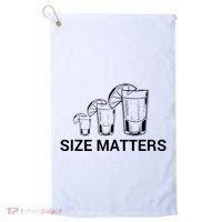 Size Matters Funny Salt Lime Tacos Tequila Golf Towel thumb 0