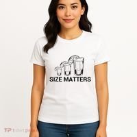 Size Matters Funny Salt Lime Tacos Tequila Women's T-Shirt thumb 4