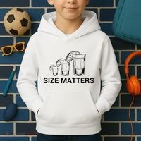 Size Matters Funny Salt Lime Tacos Tequila Kids Hoodie thumb 2