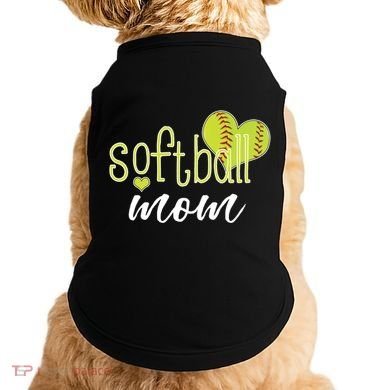 Softball Mom Great Gift Softball Mom Gift Grey Small Doggie Tank