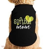 Softball Mom Great Gift Softball Mom Gift Grey Small Doggie Tank thumb 0