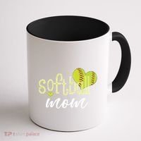 Softball Mom Great Gift Softball Mom Gift Grey Small Coffee Mug thumb 1