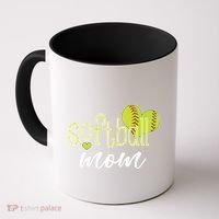 Softball Mom Great Gift Softball Mom Gift Grey Small Coffee Mug thumb 0
