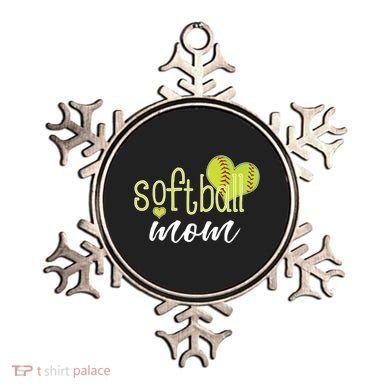 Softball Mom Great Gift Softball Mom Gift Grey Small Ornament