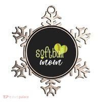 Softball Mom Great Gift Softball Mom Gift Grey Small Ornament thumb 0