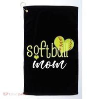 Softball Mom Great Gift Softball Mom Gift Grey Small Golf Towel thumb 0