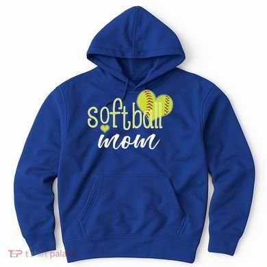 Softball Mom Great Gift Softball Mom Gift Grey Small Hoodie