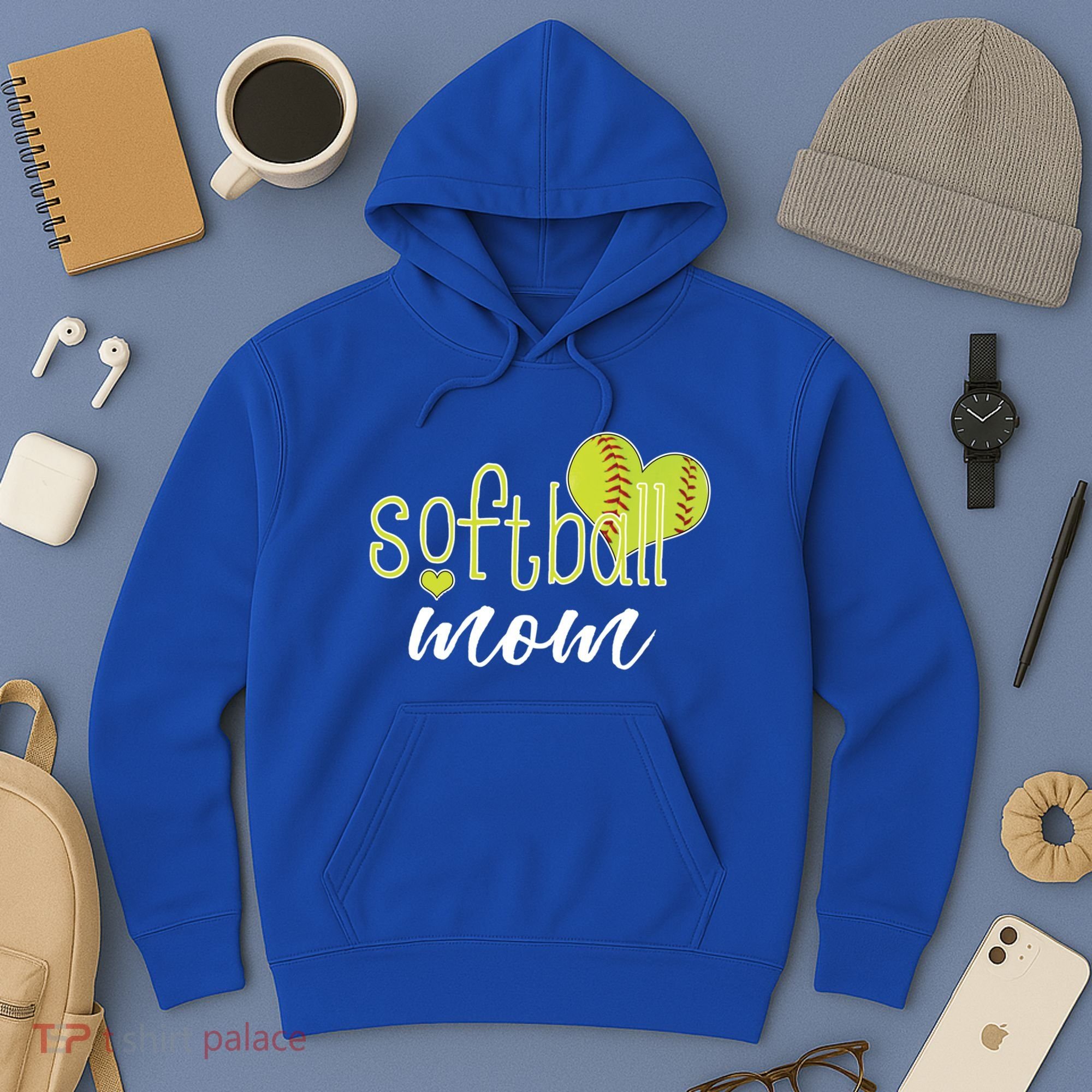 Softball Mom Great Gift Softball Mom Gift Grey Small Hoodie