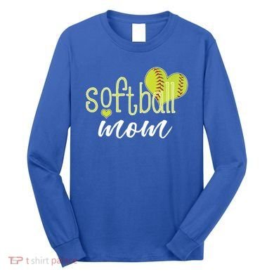 Softball Mom Great Gift Softball Mom Gift Grey Small Long Sleeve Shirt