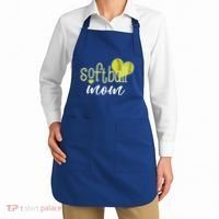 Softball Mom Great Gift Softball Mom Gift Grey Small Apron thumb 2