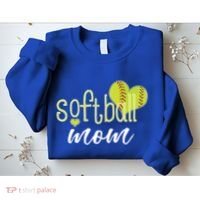 Softball Mom Great Gift Softball Mom Gift Grey Small Sweatshirt thumb 2