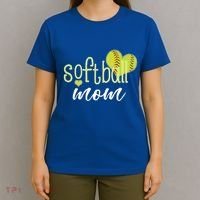 Softball Mom Great Gift Softball Mom Gift Grey Small T-Shirt thumb 4
