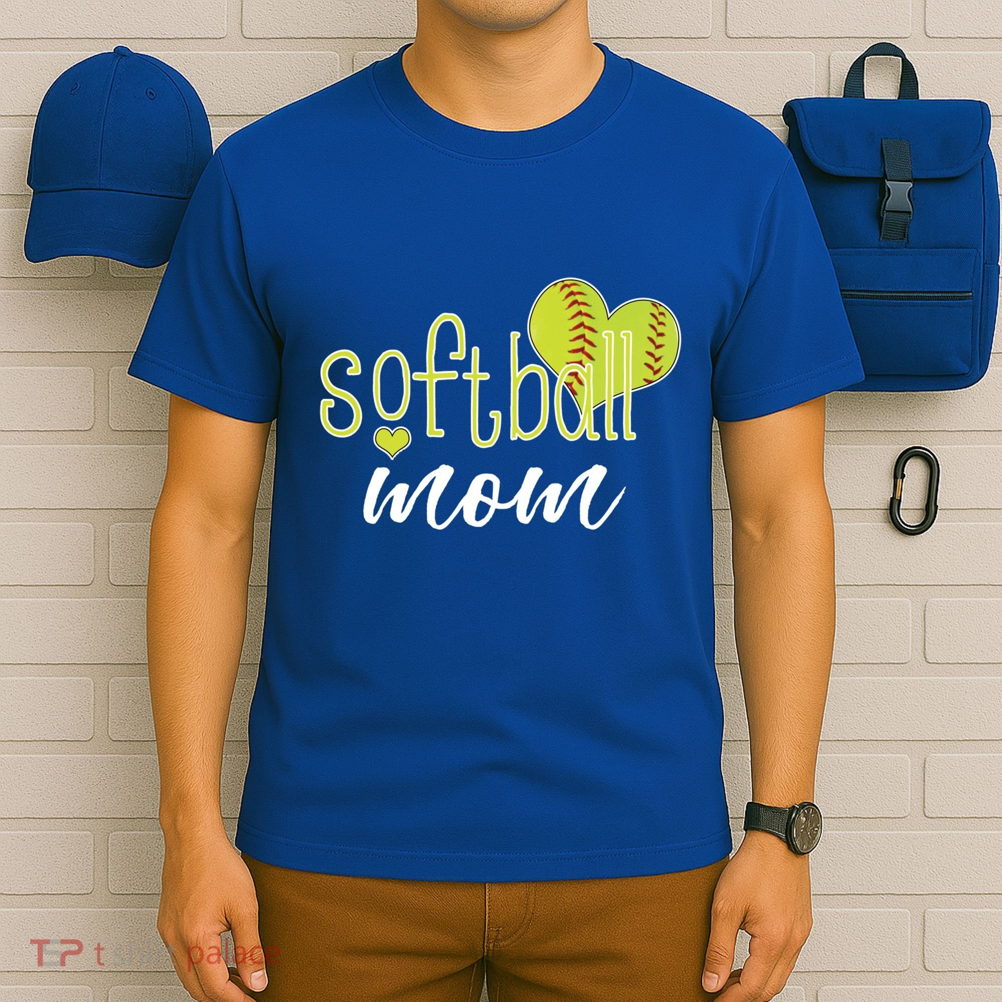 Softball Mom Great Gift Softball Mom Gift Grey Small T-Shirt