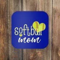 Softball Mom Great Gift Softball Mom Gift Grey Small Coaster thumb 0