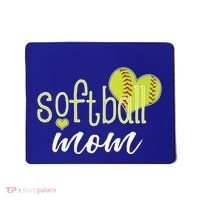 Softball Mom Great Gift Softball Mom Gift Grey Small Mousepad thumb 0