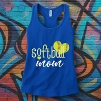 Softball Mom Great Gift Softball Mom Gift Grey Small Women's Tank Top thumb 3