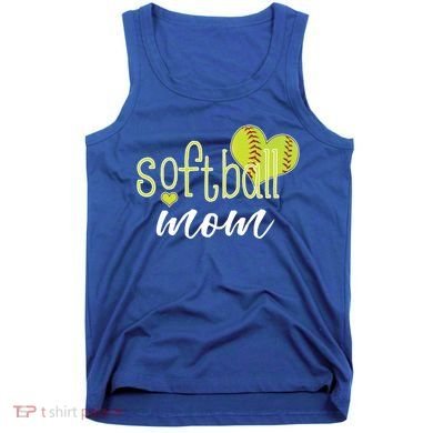 Softball Mom Great Gift Softball Mom Gift Grey Small Tank Top