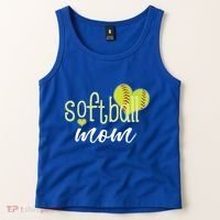 Softball Mom Great Gift Softball Mom Gift Grey Small Tank Top thumb 2