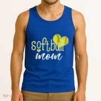 Softball Mom Great Gift Softball Mom Gift Grey Small Tank Top thumb 3