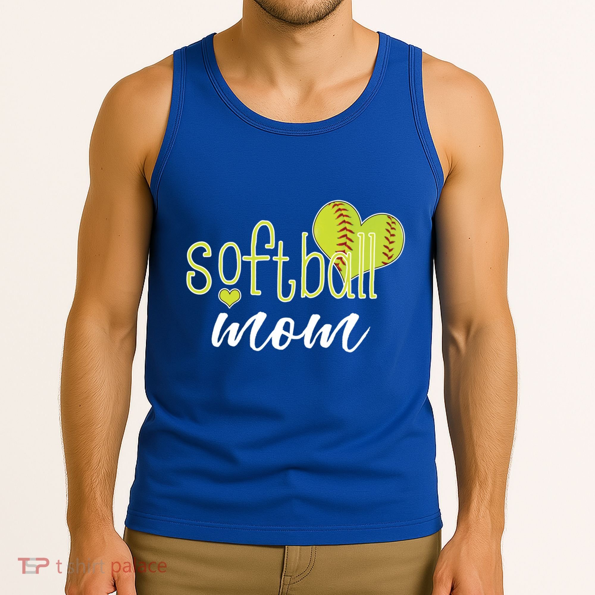 Softball Mom Great Gift Softball Mom Gift Grey Small Tank Top