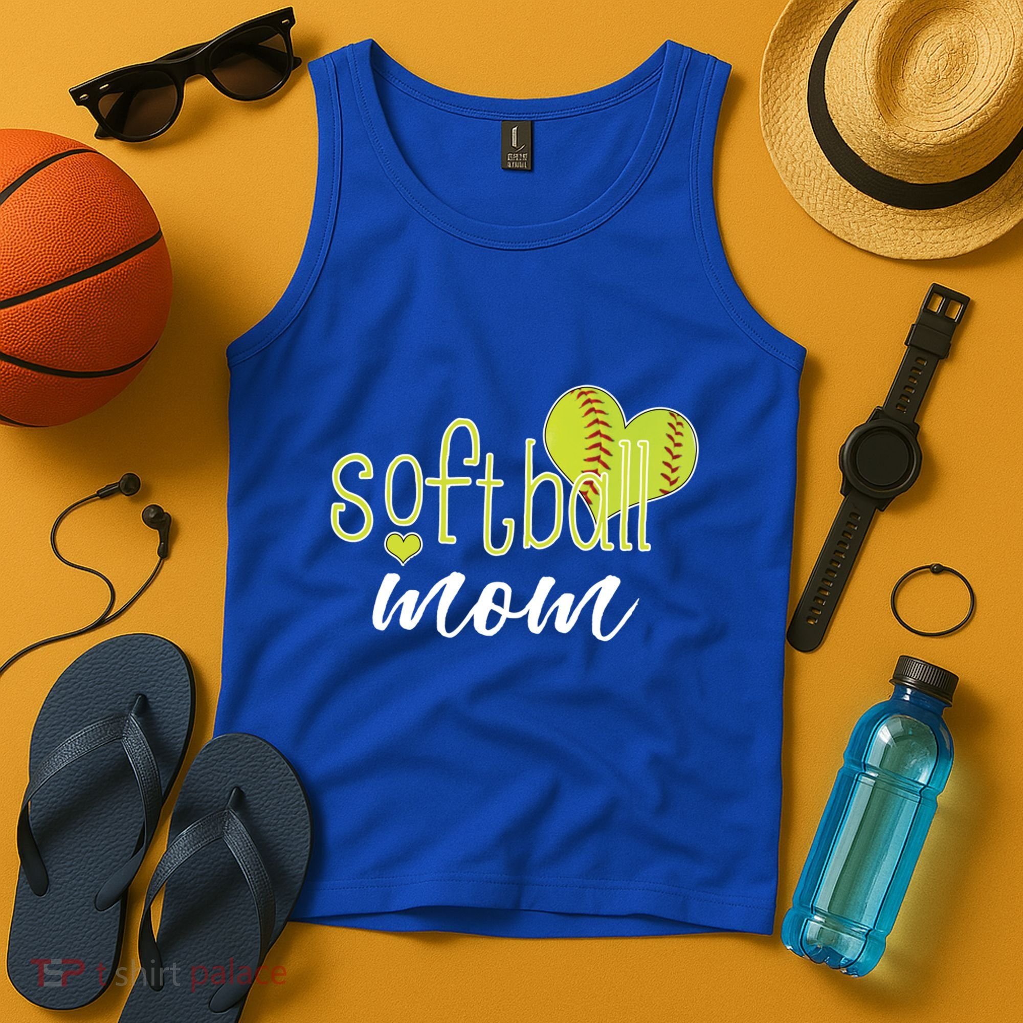 Softball Mom Great Gift Softball Mom Gift Grey Small Tank Top