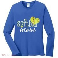 Softball Mom Great Gift Softball Mom Gift Grey Small Women's Long Sleeve Shirt thumb 0