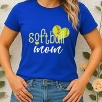 Softball Mom Great Gift Softball Mom Gift Grey Small Women's T-Shirt thumb 2