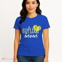 Softball Mom Great Gift Softball Mom Gift Grey Small Women's T-Shirt thumb 4