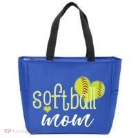 Softball Mom Great Gift Softball Mom Gift Grey Small Tote Bag thumb 0