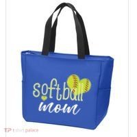 Softball Mom Great Gift Softball Mom Gift Grey Small Tote Bag thumb 3