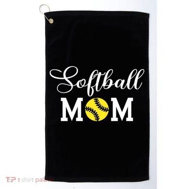 Softball Mom Gift Golf Towel