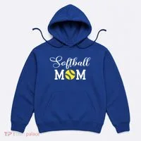 Softball Mom Gift Hoodie thumb 0