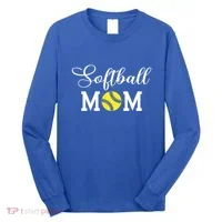 Softball Mom Gift Long Sleeve Shirt thumb 0