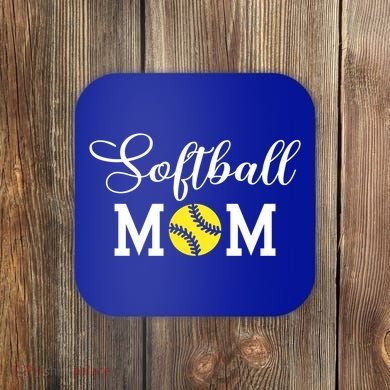 Softball Mom Gift Coaster