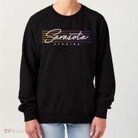 Sarasota Meaningful Gift Retro Style Florida Funny Gift Women's Sweatshirt thumb 0