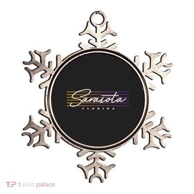 Sarasota Meaningful Gift Retro Style Florida Funny Gift Ornament