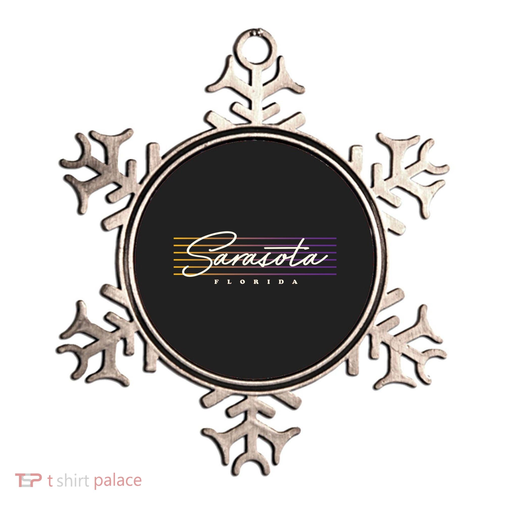 Sarasota Meaningful Gift Retro Style Florida Funny Gift Ornament