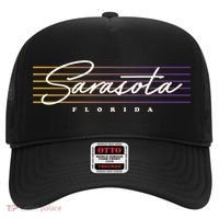 Sarasota Meaningful Gift Retro Style Florida Funny Gift Hat thumb 0