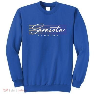 Sarasota Meaningful Gift Retro Style Florida Funny Gift Sweatshirt