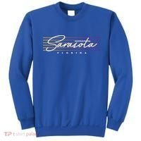 Sarasota Meaningful Gift Retro Style Florida Funny Gift Sweatshirt thumb 0