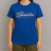 Sarasota Meaningful Gift Retro Style Florida Funny Gift T-Shirt thumb 4