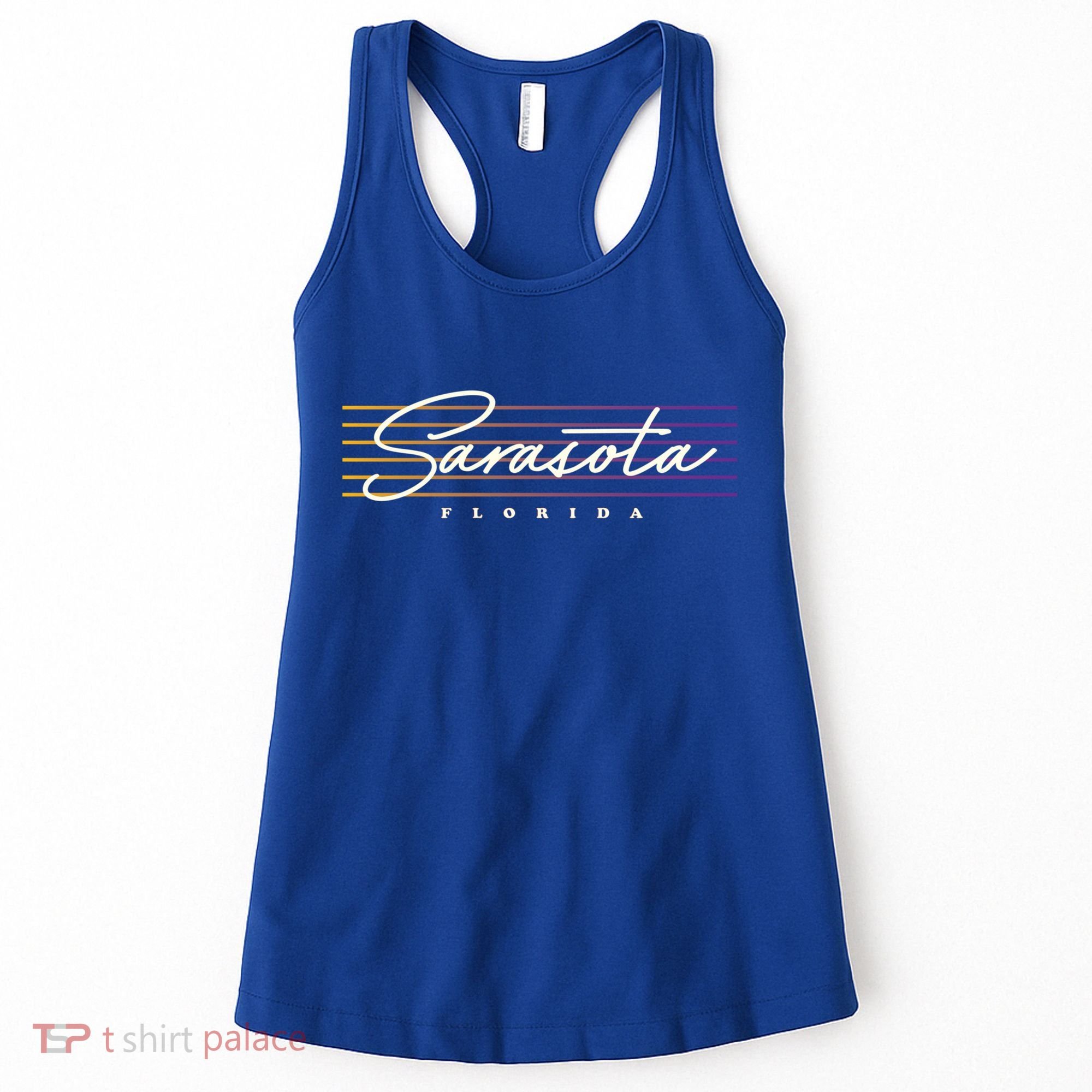 Sarasota Meaningful Gift Retro Style Florida Funny Gift Women's Tank Top