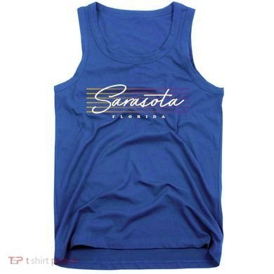 Sarasota Meaningful Gift Retro Style Florida Funny Gift Tank Top