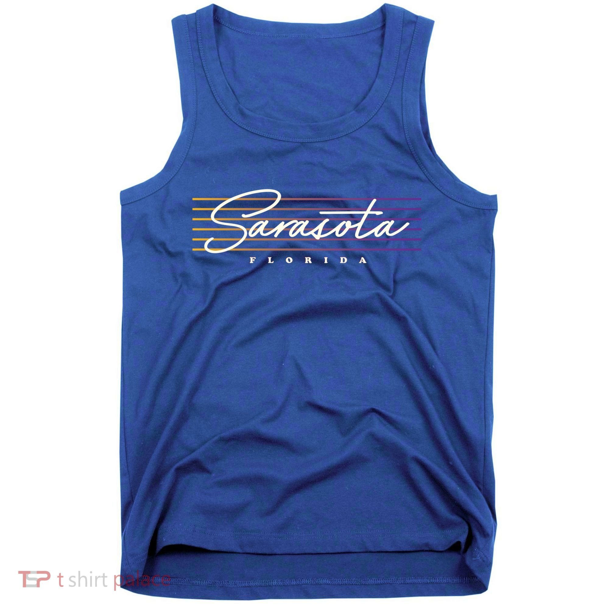 Sarasota Meaningful Gift Retro Style Florida Funny Gift Tank Top