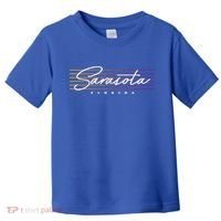 Sarasota Meaningful Gift Retro Style Florida Funny Gift Toddler T-Shirt thumb 0