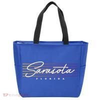 Sarasota Meaningful Gift Retro Style Florida Funny Gift Tote Bag thumb 0