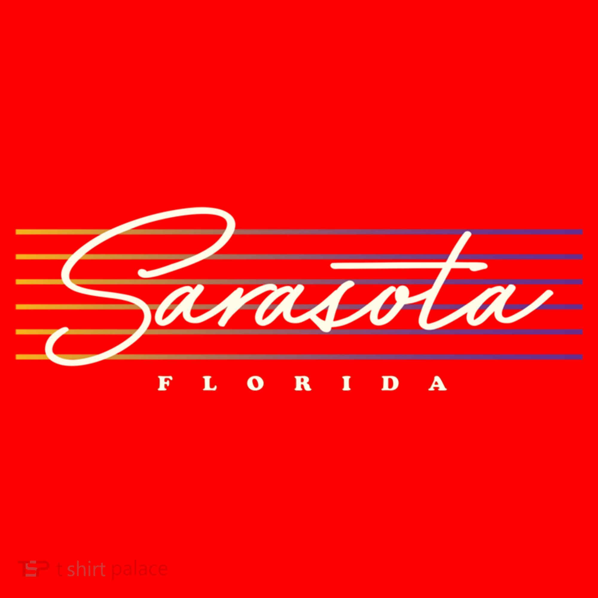 Sarasota Meaningful Gift Retro Style Florida Funny Gift Santa Hat
