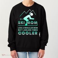 Ski Mom Gift Funny Ski Great Gift Ski Merch Skiing Gift Women's Sweatshirt thumb 0